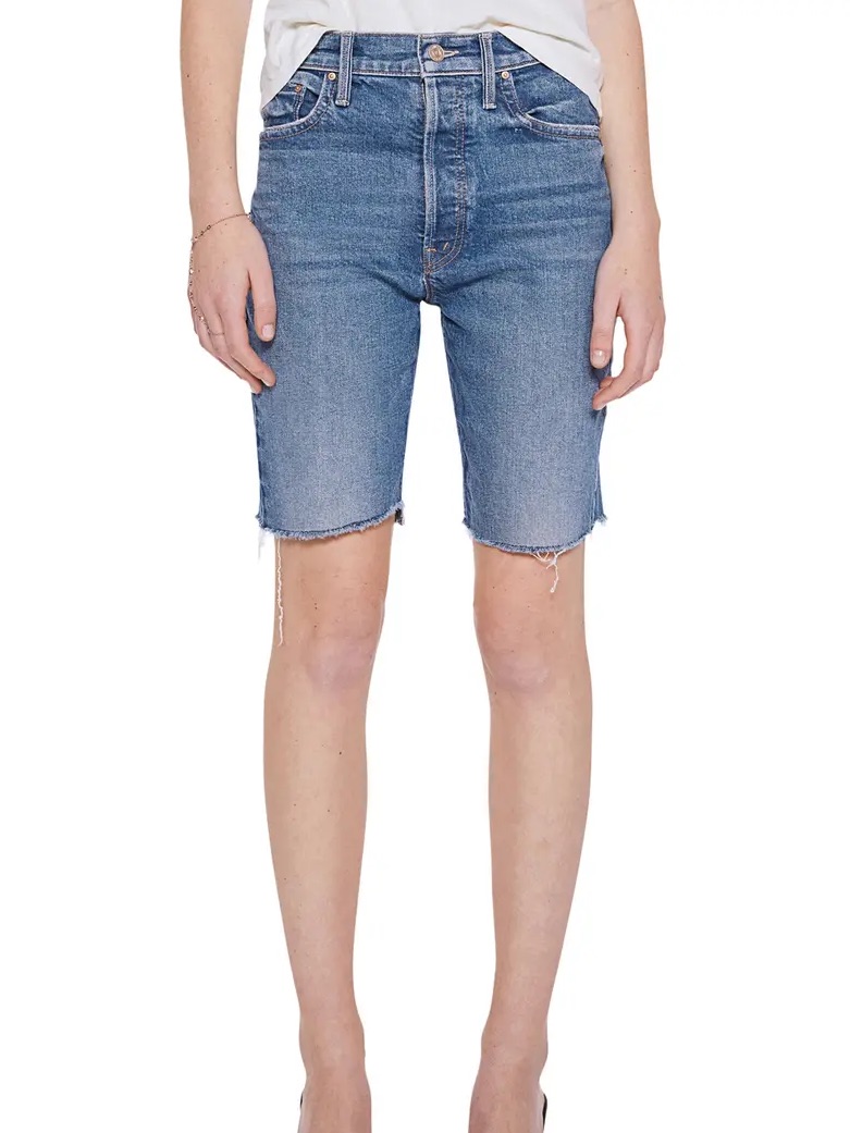 Mother The Tomcat Bermuda Short Fray Size 25 Nwot